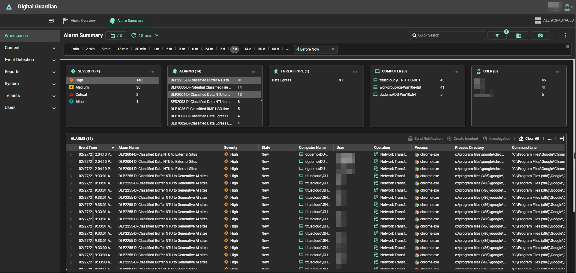 Drag-and-drop incident management