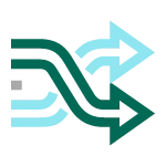 Automated antivirus and DLP scanning icon