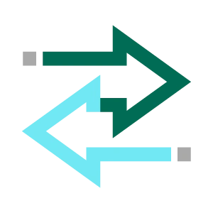 Secure file transfer icon